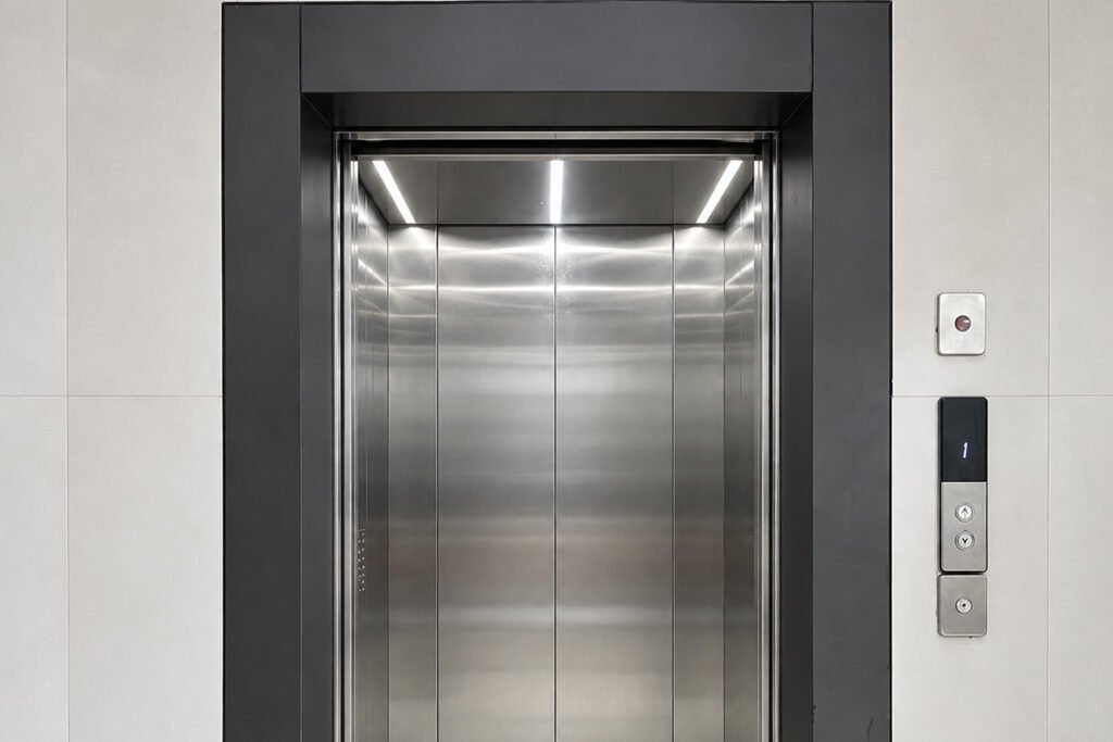 FEIYA passenger elevator interior with mirror elements for a more spacious visual experience