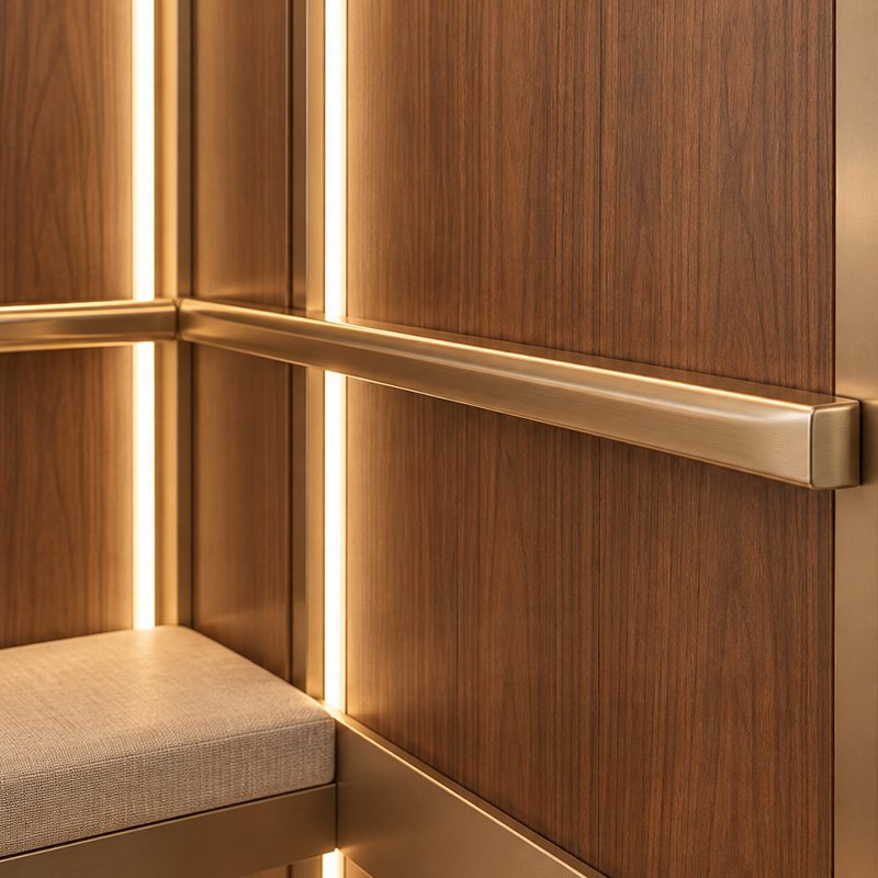 FEIYA villa elevator interior lighting and visual design details